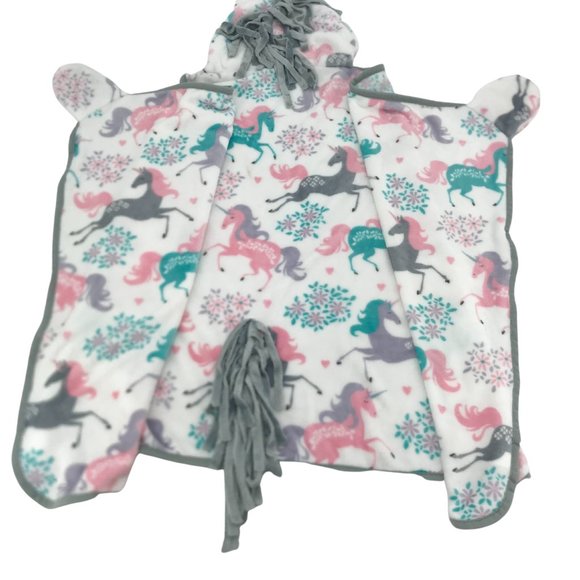 Safdie & Co. |  Children's Little Unicorn Hooded Throw | Various Colours - Picture 7 of 8